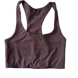 Girlfriend Collective Paloma Racerback Bra EARTH BROWN XS